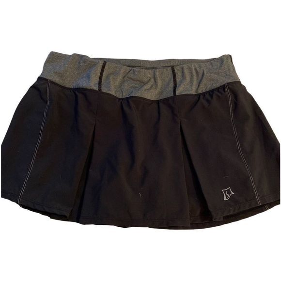 Skirt Sports Skort - M gray /black , nylon spandex - Picture 1 of 5